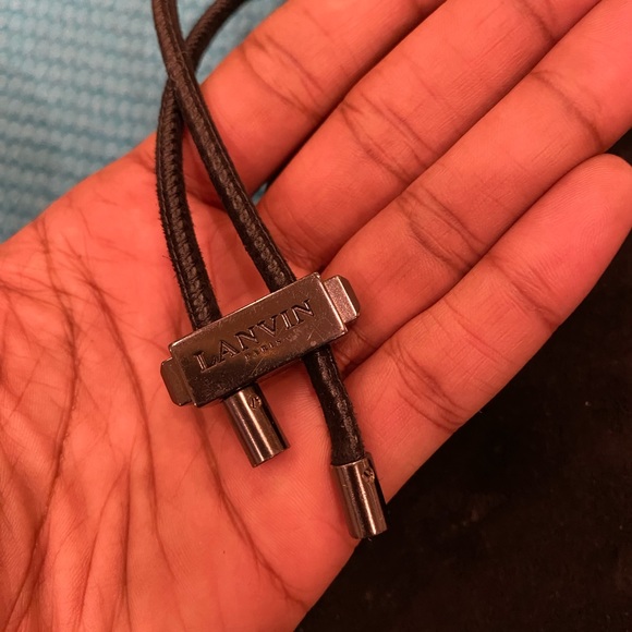 Lanvin Black Suede Drawstring Boots - Picture 6 of 11